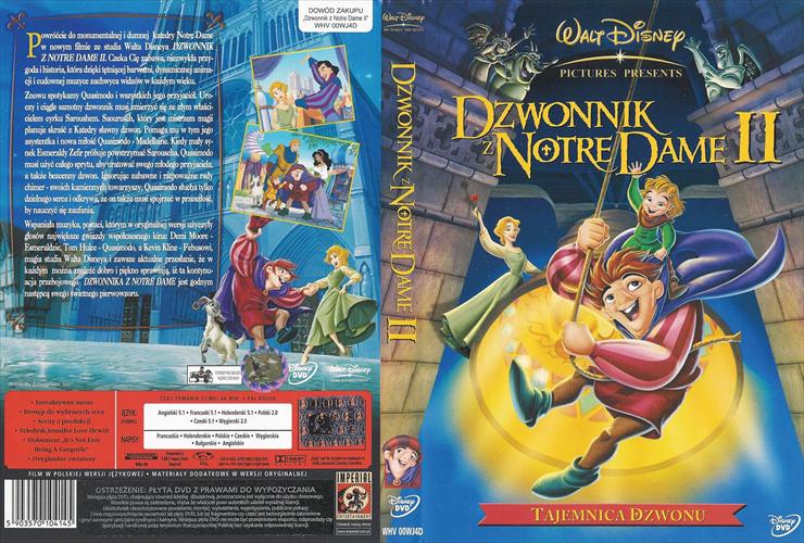 Pełnometrażowe filmy animowane Walta Disneya hasło waltdisney - Dzwonnik z Notre Dame 2 - Tajemnica dzwonu  DVD PL.jpg