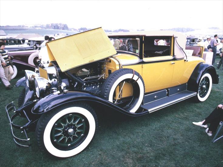Stare samochody - 1929 Cadillac Convertible Coupe Yellow  Black.jpg