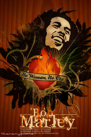 Tapety na iPhona - 0025-Bob Marley Heart.jpg