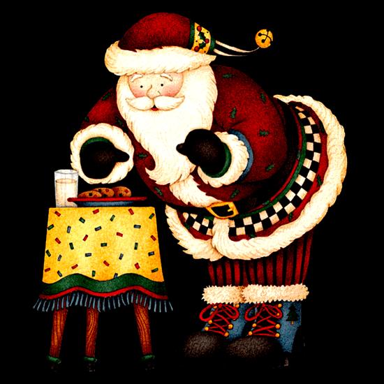 Mikołaje - santa and cookies.png