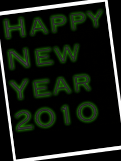 Świąteczne - Happy New Year 2010 - Green Glow.gif