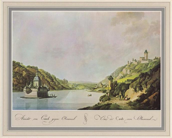 Ziegler Johann - Ziegler_ Johann - Kaub _Rhein__ Ansicht mit Burg Gu...utenfels und Wasserschloss Pfalzgrafenstein _25105_.jpg