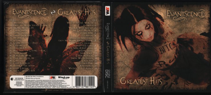 Evanescence - Greatest Hits 2008 CD1 - Evanescence - Greatest Hits 2008 2CD.jpg