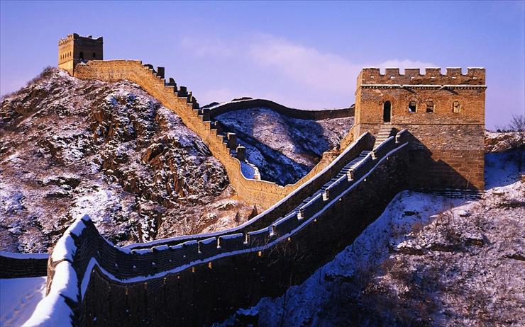 TAPETY ZNANE MIEJSCA ŚWIATA - Snow on the Great Wall, China.jpg