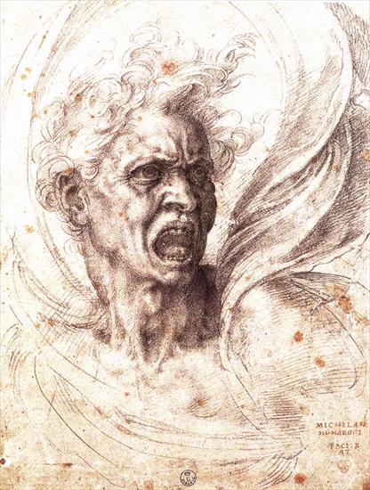 Various Drawings - The Damned Soul. 1525Uffizi, Florence.bmp