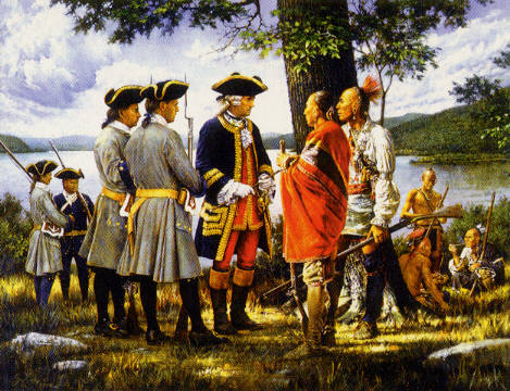 Wojny Anglo-francuskie w Ameryce Półn  z udziałem Indian z Półn-Wsch - council_with_the_allies.jpg