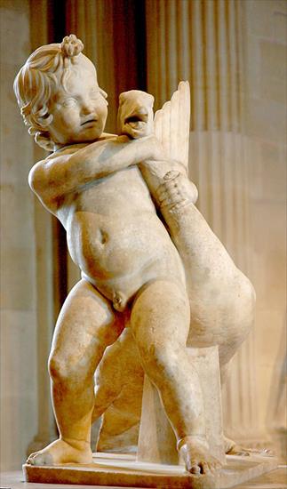 Starożytna Grecja, rzeźba i rzeźbiarze, obrazy - Grehell-Child_goose.jpg