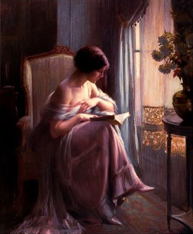 Delphin Enjolras - Delphin-Enjolras--Young-Woman-Reading-by-a-Window.png