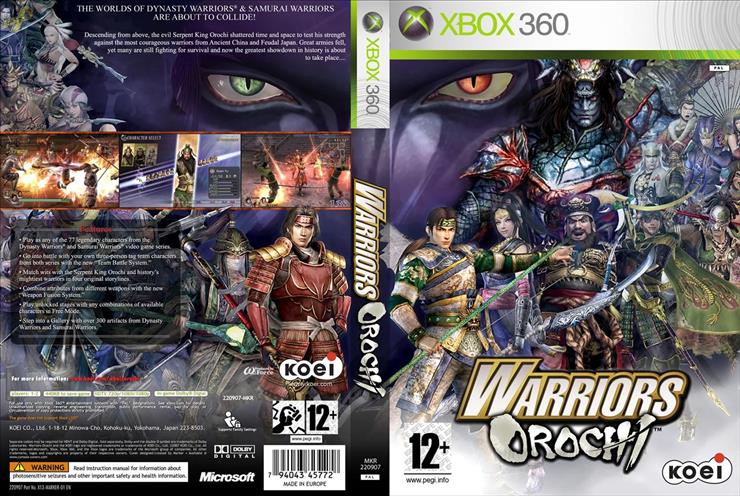 Okładki do gier Xbox360 - Warriors_Orochi_PAL-cdcovers_cc-front.jpg