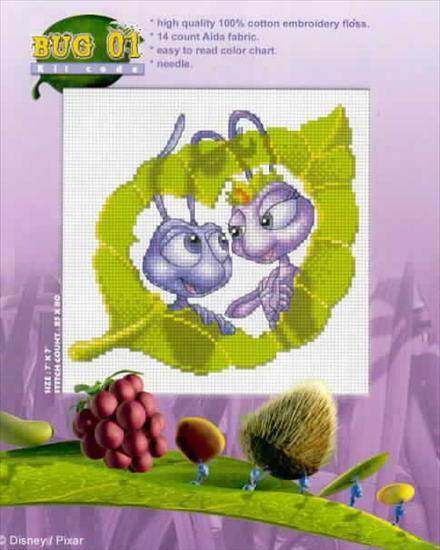 Haft krzyżykowy - Disney - Bugs Life.JPG