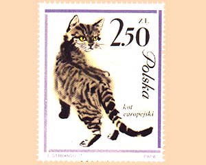 Kocie znaczki pocztowe - kot_4.jpg