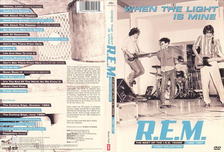 okładki DVD koncerty - R.E.M. - When The Light Is Mine The Best Of The I.R.S. Years 1982 - 1987.jpg