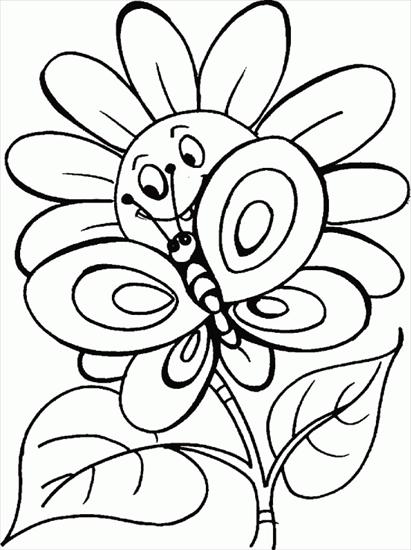 Motyle gąsienice - motyle - kolorowanka 88.GIF