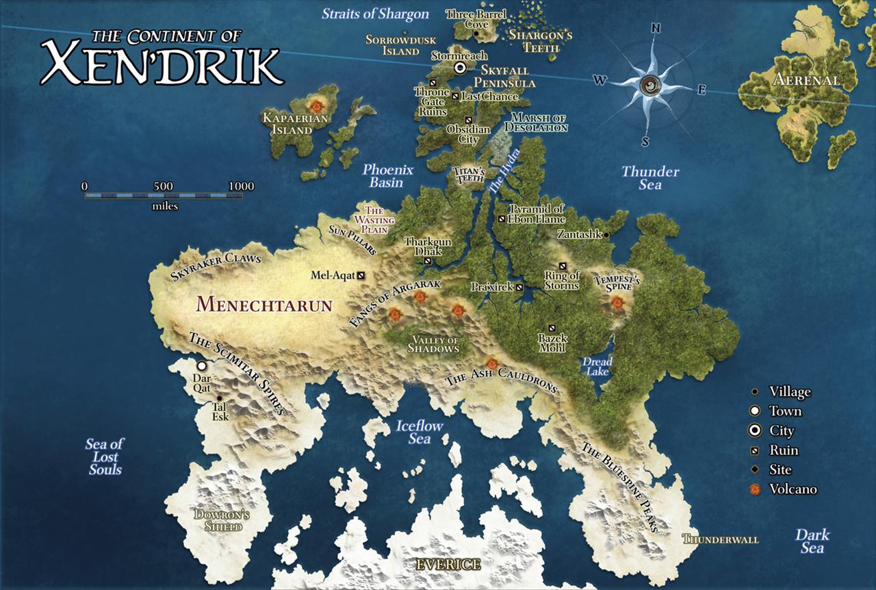 Settingi - DD - 4th Edition - Eberron Map XenDrik.jpg
