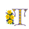 Alfabety z Bukietem kwiatów - 020 - T.gif